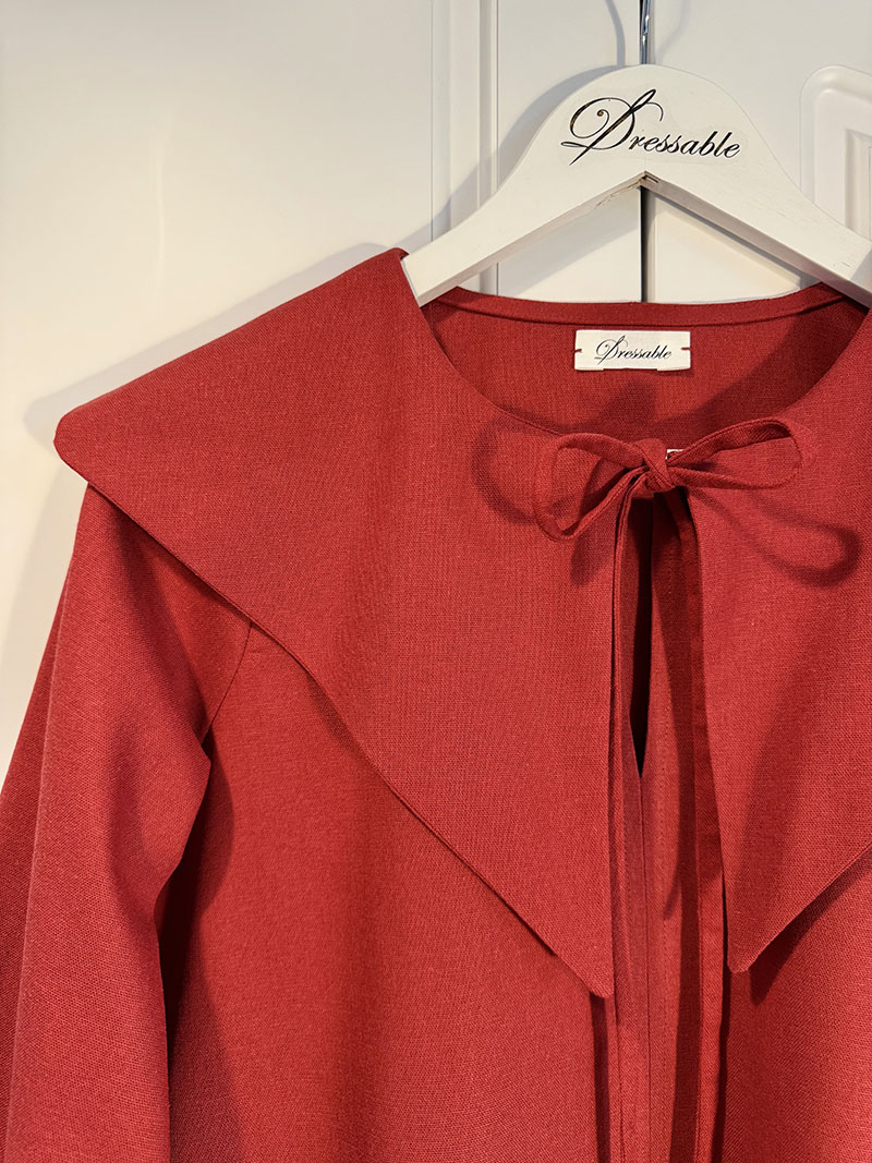 Bluza cu guler ascutit mare - imagine 3